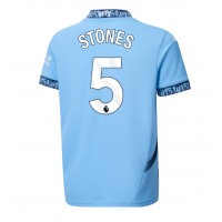 Camisa de Futebol Manchester City John Stones #5 Equipamento Principal 2024-25 Manga Curta